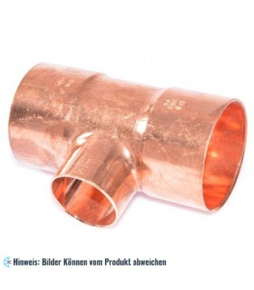 Kupfer T-Stück reduziert i/i/i 54-35-54 mm, 5130