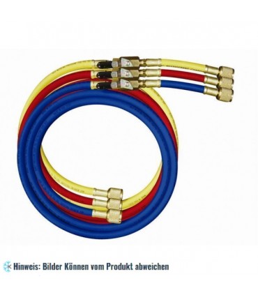 Füllschläuche Set 3-180cm Standard 1/4" mit man. Absperrventil