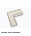 Eckstück 90°C PVC für U-60 - RAL 9002 L＝220 mm H＝45 mm