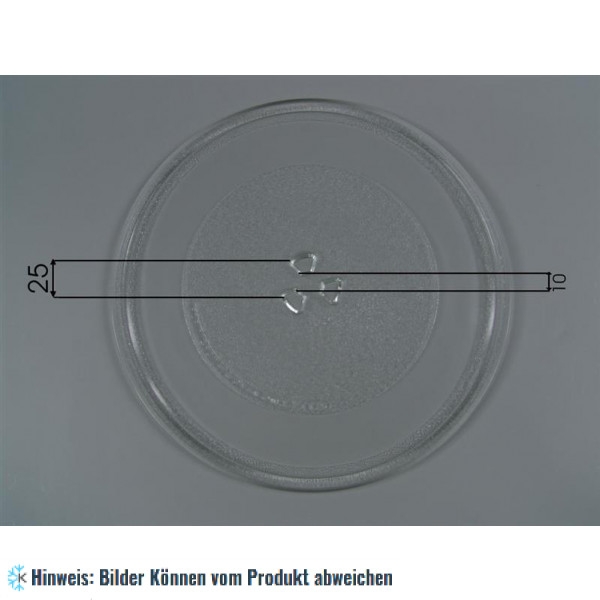 Durchmesser 315 mm Universal einsetzbarer Mikrowellen-Glasteller Modell B 