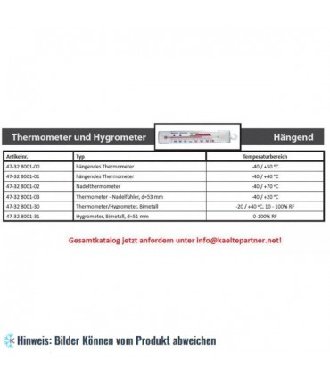 Taschenthermometer -40 +70°C