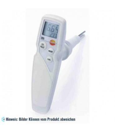 Set testo 205, Einhand pH/°C-Messgerät mit Einstechsonde