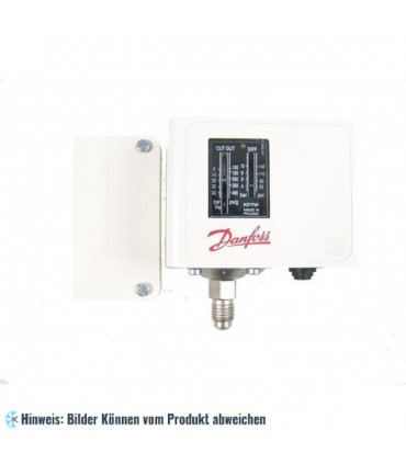 Druckschalter Danfoss Hochdruck, KP6B, manueller Reset, Anschluss 1/4" SAE