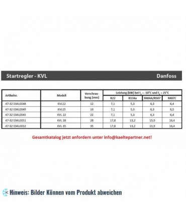 Startregler Danfoss KVL 12, Lötanschlüsse 12 mm ODS, Saugleitung