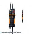 testo 750-3 Spannungsprüfer inkl. Batterien, Prüfspitzenschutz und Messspitzenaufsätze.