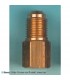 Adapter für Kältemittelflaschen 1/4" SAE F x 5/16" SAE M WIGAM 404/5