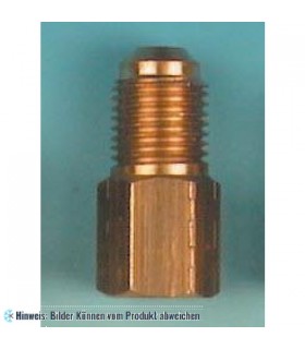 Adapter für Kältemittelflaschen 1/4" SAE F x 5/16" SAE M WIGAM 404/5