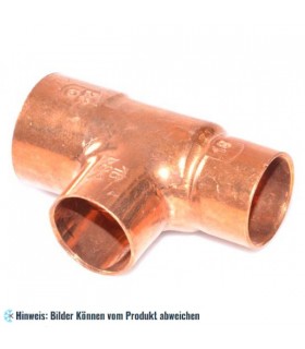 Kupfer T-Stück reduziert i/i/i 22-18-18 mm, 5130