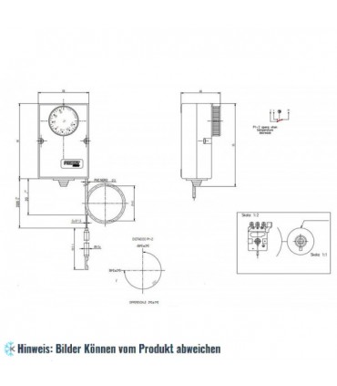 Differenzthermostat PRODIGY F2000, -35/+35 °C, L ＝ 2,5 m