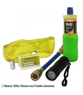 Mini-Uv-Blitzlicht Set (12 LED), Injektor, Auto A/C Master Leak Shield Dichtmittel mit Farbstoff 29,5 ml, Niederdruckschlauch, R