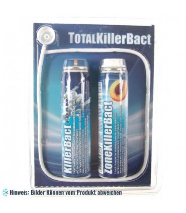 Reinigungsset für KFZ-Klimaanlagen Errecom Total Killer Bact 2 x 100 ml, Verdampfer Reinigungsschaum + Inneraum Reinigungsspray,