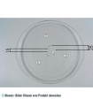 Glasteller für Mikrowellen - Model B - Ø 255 mm