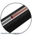 Bodenkonsole 400x180x95 mm, Traglast 240 kg pro Fuß, schwarzer Gummi, 1 Konsole +. 2 Schrauben