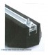 Bodenkonsole 600x180x95 mm, Traglast 450 kg pro Fuß, schwarzes Gummi, inkl. 2 Befestigungssätze