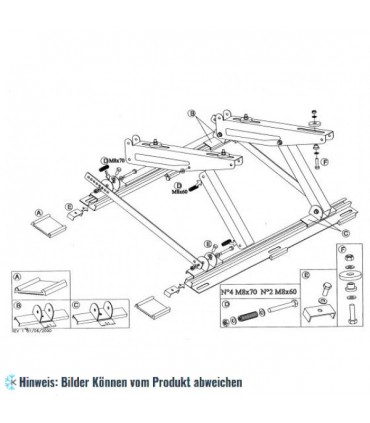Dachkonsole, Tragkraft 80 Kg