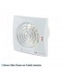 Energiesparander geräuscharmer Axiallüfter Vents 100 Quiet Serie TH, Luftstrom 97 m3/h, Lüftungsrohr 100 mm