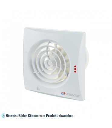Energiesparander geräuscharmer Axiallüfter Vents 100 Quiet Serie TH, Luftstrom 97 m3/h, Lüftungsrohr 100 mm
