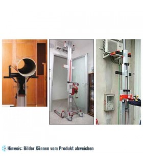 Manueller teleskopischer Lastenlift GIRAFFA 200, Aluminium, max. Traglast 180 kg