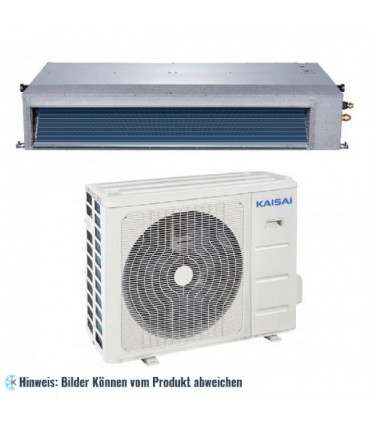 Kanal Klimaanlage SLIM Set KAISAI, R32, KTI-36HWG32 (Innengerät + Außengerät), A ++, 10,6/11,1 kW