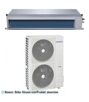 Kanal Klimaanlage SLIM Set KAISAI, R32, KTI-48HWG32 (Innengerät + Außengerät), A ++, 14,1/16,4 kW