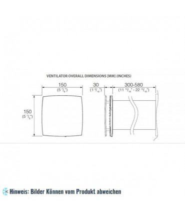 Lüftungsanlage SOLO RA1-35-9 R - Dezentrale Wohnraumlüftung mit Wärmerückgewinnung, IP24