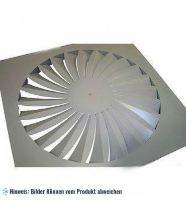 Drallauslass Deckendurchlass 625 625x625 RAL 9010