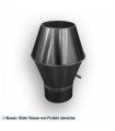 Deflektorhaube rund mit Drahtgitter NW355 mm