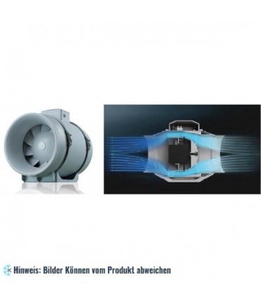 Halbradialer Rohrventilator TT PRO 100, max. Luftstrom 245 m3/h