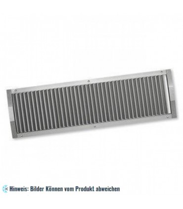 Lüftungsgitter für Rohreinbau Wickelfalzrohr DN 250-900 SGR 625x125mm