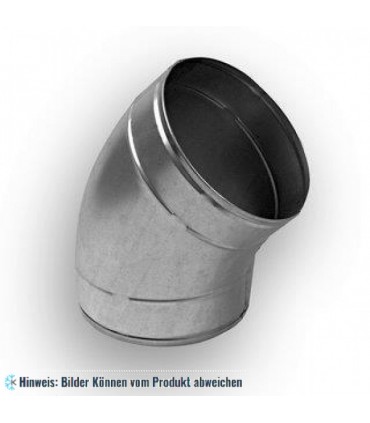 Bogen Winkel 45° NW 125 Wickelfalzrohr
