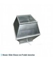 Deflektorhaube eckig mit Drahtgitter NW 300/300 mm