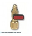 Kältemittelflaschenventil für R32 1L Kältemittelflaschen, 1/2 16 ACME SX x 5/16" SAE m, Wigam 121RGAS-5-WIG