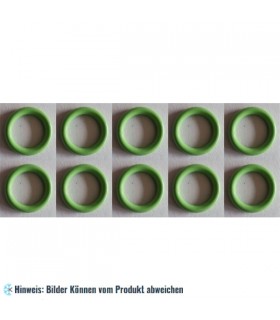 O-Ringe 13.9 x 1.8 mm Set (10 Stk) HNBR Gummi, für KFZ-Klimaanlagen R12 & R134a
