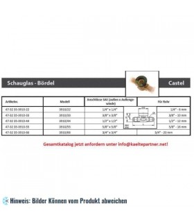 More about Schauglas Castel 3910/33, 3/8 x 3/8" SAE, Bördelanschlüsse