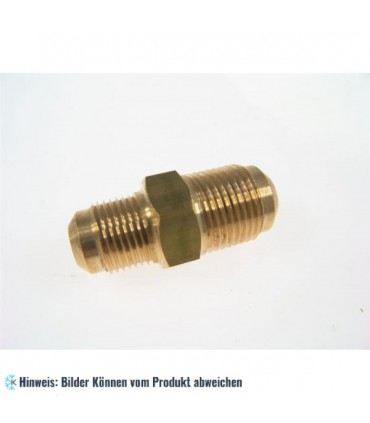 Messing Reduziernippel - 180° - 3/8" SAE x 5/8" SAE