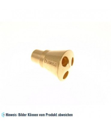 Verteiler Danfoss, Anschluss 12 mm ODM, Austritt 3 x 6 mm ODF