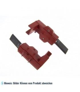 Motorkohlen mit Gleitgehäuse für Feder. Geflochtene Kupferdrahtverbindung 5 x