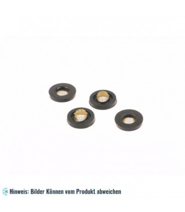 Dichtungen Zulaufschlauch, Gummi, 3/4" mit Filter mit Metallsieb