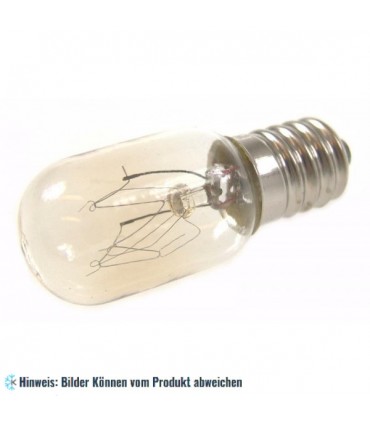 Glühbirne für Kühlschrank 15 W, E14, T20x52, für Whirlpool Kühlschrank