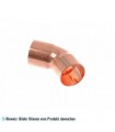 Kupferbogen 45° i/i 42 mm, 5041