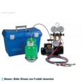 Vakuum- und Auflade-System Set, mit Kältemittelwaage ohne Kältemittelflasche, Anschlüsse 1/4"SAE, R22-R134a-R404-R407C/R600A, WI
