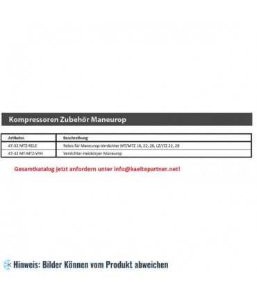 Stromrelais (Anlaufrelais) Maneurop MT/MTZ 18, 22, 28, LZ, LTZ 22,28 - CSR28/5