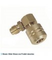Absperrventil 90° 1/4" MFL x 1/4" FFL
