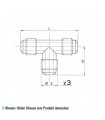 T-Stück 5/8"SAE WIGAM T2-10