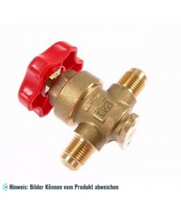 Membranventil Castel 6210/3, 3/8" SAE Bördelanschlüsse, Kv 1, ohne Bördelmuttern