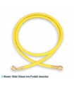 Füllschlauch "GY" 90cm, Anschlüsse gerade x 45° mit Drücker WIGAM GYSA/4-4/36