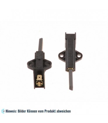 Motorkohlen mit Gleitgehäuse für Feder. Geflochtene Kupferdrahtverbindung 5 x