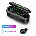 Q32-1 TWS Wireless Bluetooth 5.0 In-Ear-Ohrhörer mit digitaler Ladebox Schwarz ALCYONEUS1