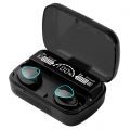 M10 TWS Bluetooth 5.1 In-Ear 9D Mini Touch Sport Binaurale Kopfhörer für Telefone,Schwarz,Aktualisierte Version