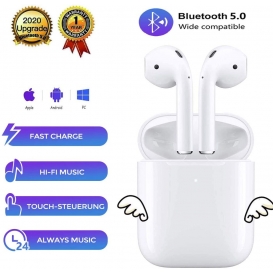 More about Bluetooth-Ohrhörer 5.0 Bluetooth-Headset mit drahtlosen Ohrhörern mit zwei Mikrofongeräuschen, HiFi-Stereoanlage und 30 Stunden 